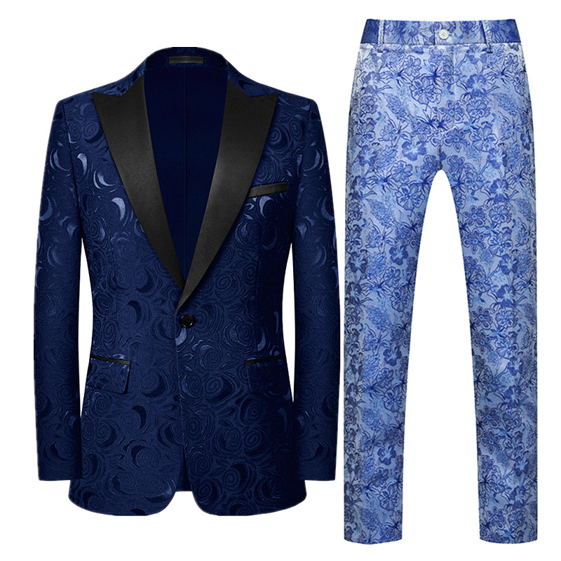 Toamnă, haină de înaltă calitate pentru bărbați, din două piese, cu pantaloni, stilați, slim, blazer, jachetă și pantaloni, alb, roșu, negru