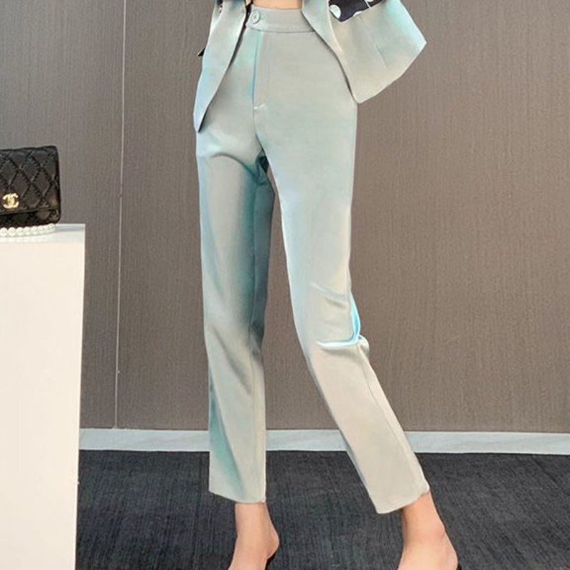 Ținute 2 piese 2022 Pantaloni în stil coreean Trend Blazer Costum Seturi asortate pentru femei sexy Set de două piese de modă pentru femei pantaloni