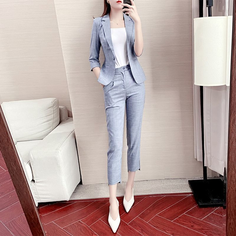 Ținute 2 piese 2022 Seturi asortate pentru femei sexy Pantaloni Y2k Set de două piese de modă pentru femei Blazer de birou Pantaloni de costum Set formal