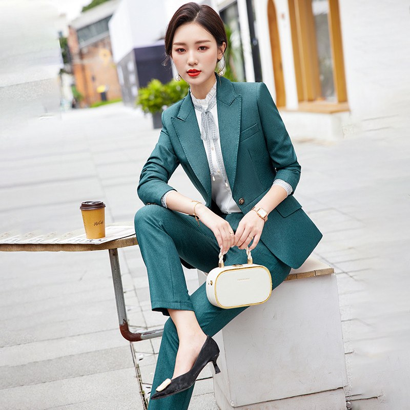 Stiluri de uniforme pentru femei Costume de afaceri formale profesionale cu pantaloni și jachete haine pentru damă, costume cu pantaloni de birou, blazere, set de pantaloni