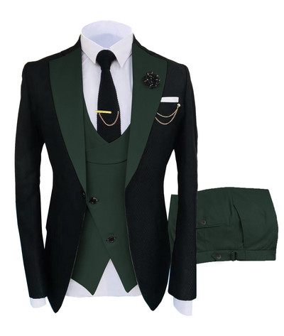 New Costume Homme Popular Clothing Luxus Party Stage Férfi öltöny Vőlegények Normál Fit Szmoking 3 darabos szett kabát+nadrág+mellény 5xl
