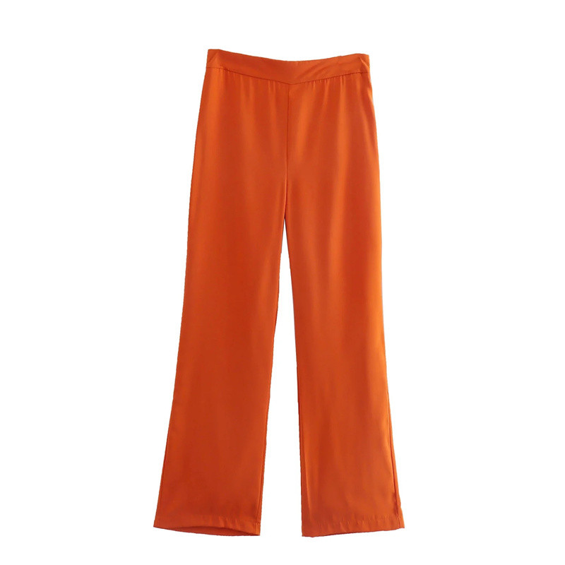 Női Elegáns Basic Solid Blézer öltönyök 2022 tavaszi Elegáns női, magas derekú, egyenes nadrágkosztüm, Női puha, hozzáillő szettek