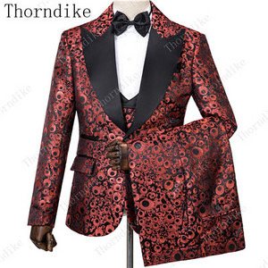 Thorndike sötétkék jacquard kiváló minőségű, tökéletes öltöny, új dizájn esküvői öltönyök 2021 olasz design egyedi férfi öltöny blézer