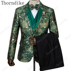 Thorndike sötétkék jacquard kiváló minőségű, tökéletes öltöny, új dizájn esküvői öltönyök 2021 olasz design egyedi férfi öltöny blézer