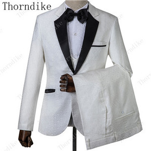 Thorndike sötétkék jacquard kiváló minőségű, tökéletes öltöny, új dizájn esküvői öltönyök 2021 olasz design egyedi férfi öltöny blézer