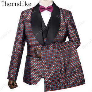 Thorndike sötétkék jacquard kiváló minőségű, tökéletes öltöny, új dizájn esküvői öltönyök 2021 olasz design egyedi férfi öltöny blézer