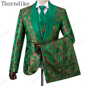 Thorndike sötétkék jacquard kiváló minőségű, tökéletes öltöny, új dizájn esküvői öltönyök 2021 olasz design egyedi férfi öltöny blézer