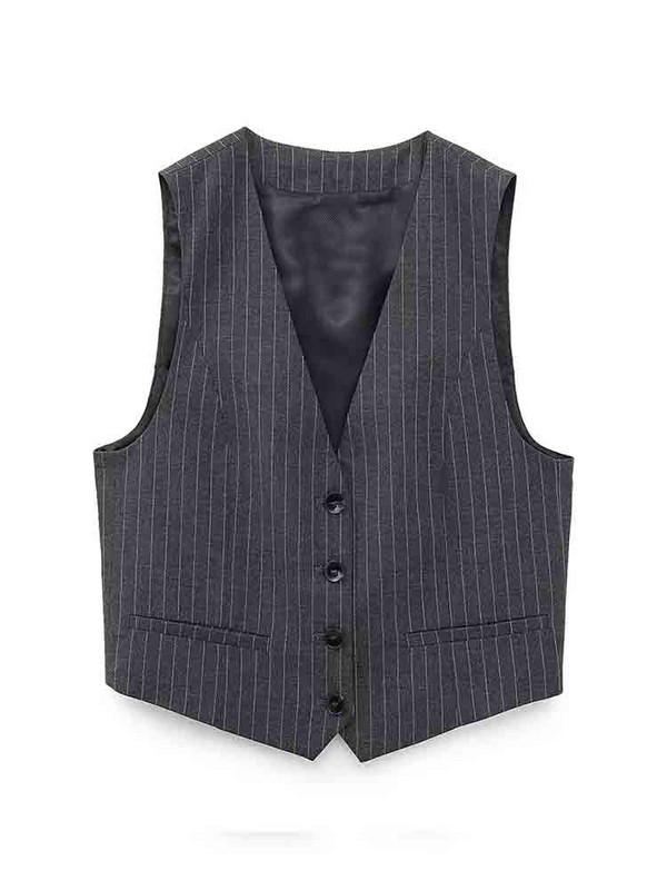 KLKXMYT TRAF női blézer szett női 2 részes öltöny 2023 új divat csíkos irodai blézer nadrág kétrészes szettek női ruhák