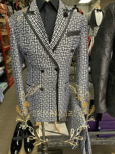 2022-es luxus divatos, kockás vőlegény szmokingok, kétsoros férfi öltönyök esküvői férfi parti ruhák, jelmez Homme (kabát+nadrág)