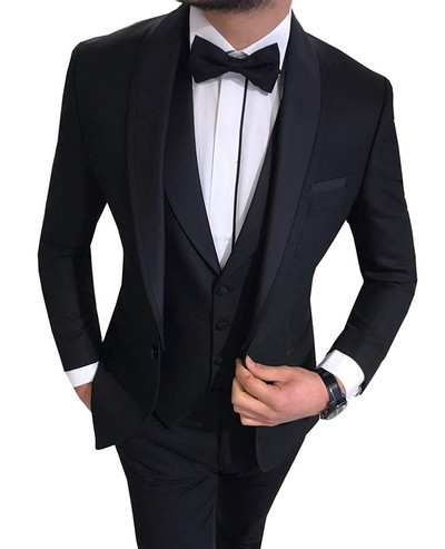 2022 Fashion New Men Business Σετ Κοστούμια 3 τεμ.