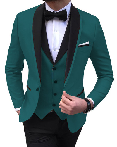 2022 Fashion New Men Business Σετ Κοστούμια 3 τεμ.