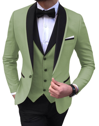 2022 Fashion New Men Business Σετ Κοστούμια 3 τεμ.