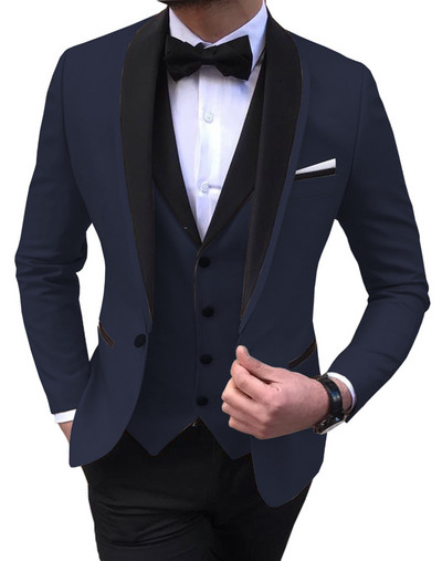2022 Fashion New Men Business Σετ Κοστούμια 3 τεμ.
