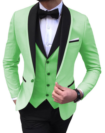 2022 Fashion New Men Business Σετ Κοστούμια 3 τεμ.