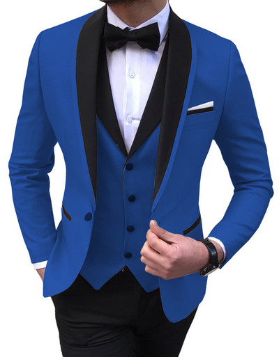 2022 Fashion New Men Business Σετ Κοστούμια 3 τεμ.