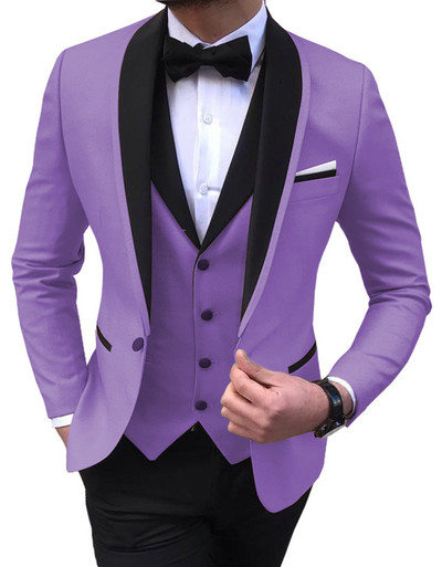 2022 Fashion New Men Business Σετ Κοστούμια 3 τεμ.