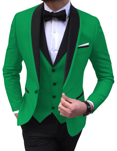 2022 Fashion New Men Business Σετ Κοστούμια 3 τεμ.