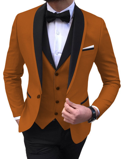 2022 Fashion New Men Business Σετ Κοστούμια 3 τεμ.