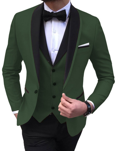 2022 Fashion New Men Business Σετ Κοστούμια 3 τεμ.