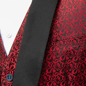 Κοστούμι σακάκι παντελόνι γιλέκο 3 τμχ Σετ / 2022 Fashion New ανδρικό Casual Boutique Business Μπλέιζερ παλτό Παντελόνι Γιλέκο