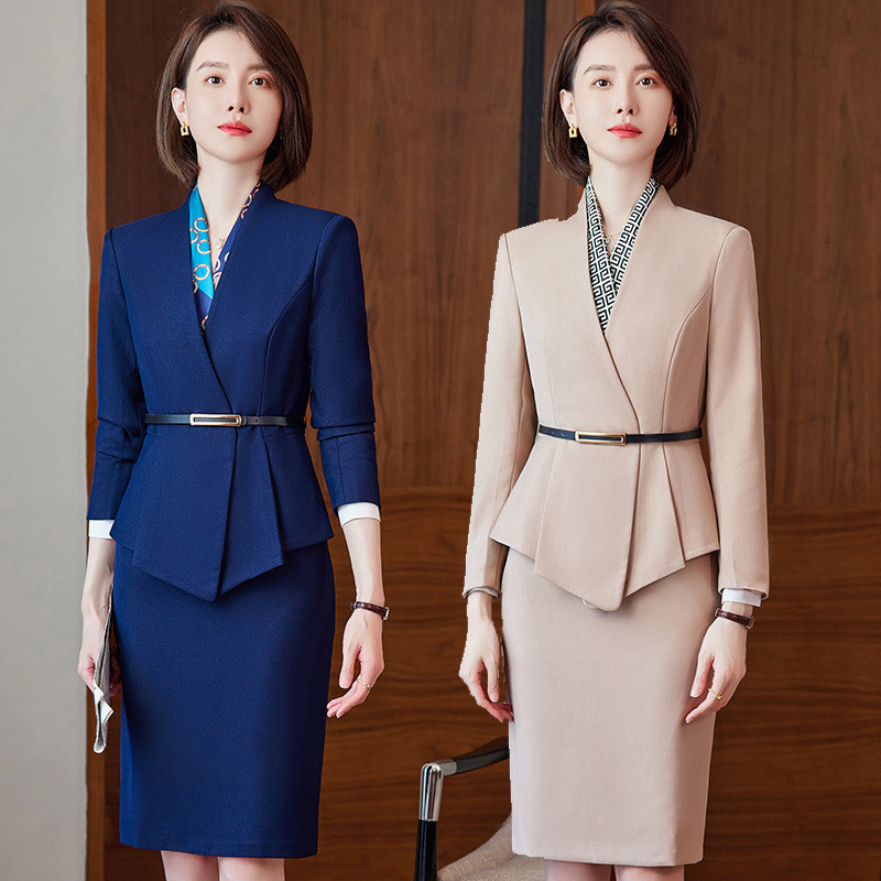 Επίσημα γυναικεία επαγγελματικά κοστούμια με παντελόνι και τζάκετ Παλτό για γυναίκες Φθινόπωρο Χειμώνας Εργασία γραφείου Φόρεμα Blazers Παντελόνια Σετ Παντελόνια