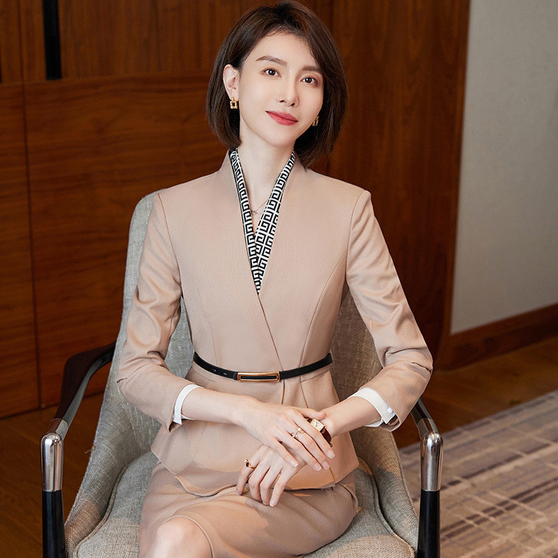 Επίσημα γυναικεία επαγγελματικά κοστούμια με παντελόνι και τζάκετ Παλτό για γυναίκες Φθινόπωρο Χειμώνας Εργασία γραφείου Φόρεμα Blazers Παντελόνια Σετ Παντελόνια