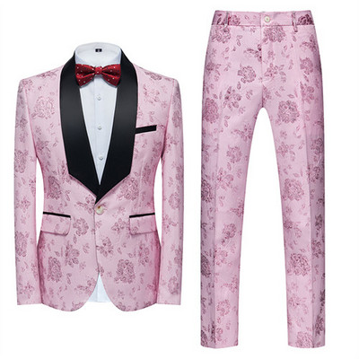 Πολυτελές ανδρικό κοστούμι 2 κομμάτια Fashion Slim τζάκετ και παντελόνι Άνοιξη και Φθινόπωρο Νέα Ανδρικά Σετ Ανδρικά Παντελόνια Μπλέιζερ μεγάλου μεγέθους