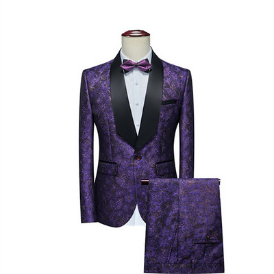 Πολυτελές ανδρικό κοστούμι 2 κομμάτια Fashion Slim τζάκετ και παντελόνι Άνοιξη και Φθινόπωρο Νέα Ανδρικά Σετ Ανδρικά Παντελόνια Μπλέιζερ μεγάλου μεγέθους