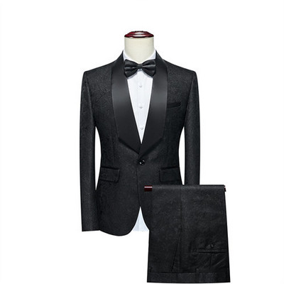 Πολυτελές ανδρικό κοστούμι 2 κομμάτια Fashion Slim τζάκετ και παντελόνι Άνοιξη και Φθινόπωρο Νέα Ανδρικά Σετ Ανδρικά Παντελόνια Μπλέιζερ μεγάλου μεγέθους