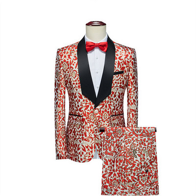 Πολυτελές ανδρικό κοστούμι 2 κομμάτια Fashion Slim τζάκετ και παντελόνι Άνοιξη και Φθινόπωρο Νέα Ανδρικά Σετ Ανδρικά Παντελόνια Μπλέιζερ μεγάλου μεγέθους