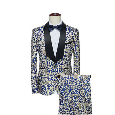 Πολυτελές ανδρικό κοστούμι 2 κομμάτια Fashion Slim τζάκετ και παντελόνι Άνοιξη και Φθινόπωρο Νέα Ανδρικά Σετ Ανδρικά Παντελόνια Μπλέιζερ μεγάλου μεγέθους