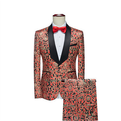 Πολυτελές ανδρικό κοστούμι 2 κομμάτια Fashion Slim τζάκετ και παντελόνι Άνοιξη και Φθινόπωρο Νέα Ανδρικά Σετ Ανδρικά Παντελόνια Μπλέιζερ μεγάλου μεγέθους