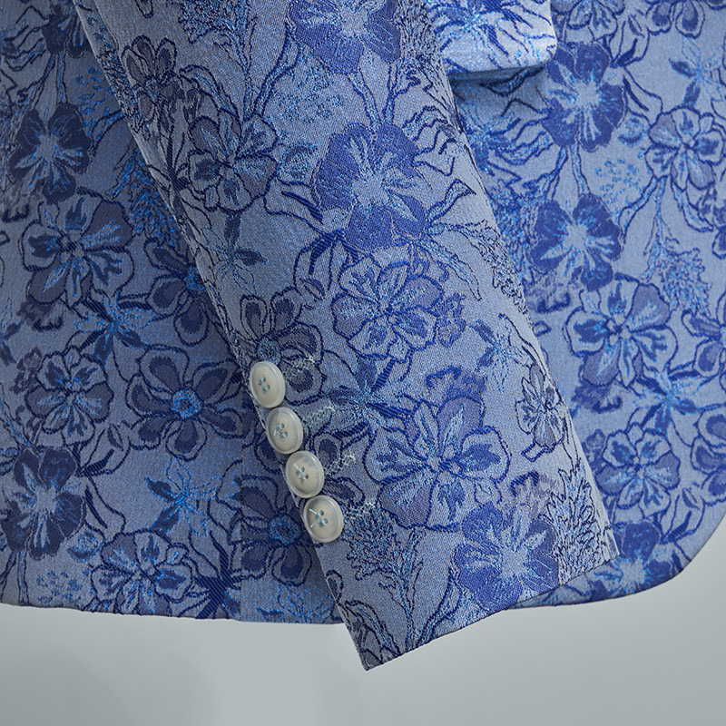 Luxus férfi öltöny 2 darab divatos karcsú ruha kabát és nadrág tavaszi és őszi új férfi szettek nagy méretű férfi blézer nadrág