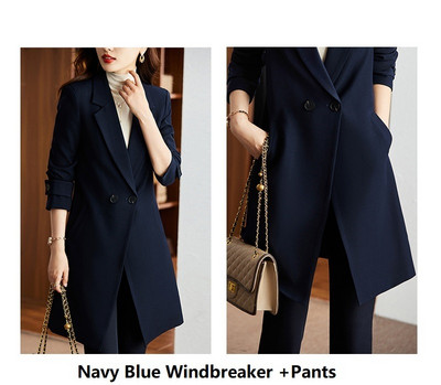2022 Winter Women Coat Fashion Slim Κομψό μακρύ αντιανεμικό Plus βαμβακερό γυναικείο παλτό έξω από ρούχα με διπλό στήθος