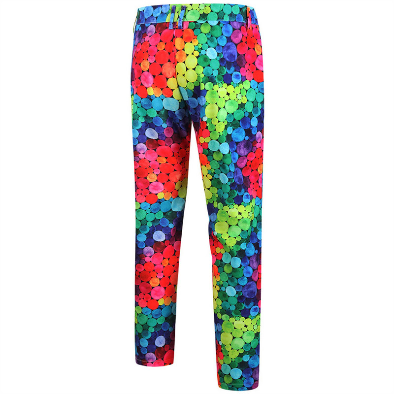 Férfi Valentin-napi nyomtatás Alkalmi buli öltöny kabát nadrág kétrészes öltöny férfi kétrészes öltöny