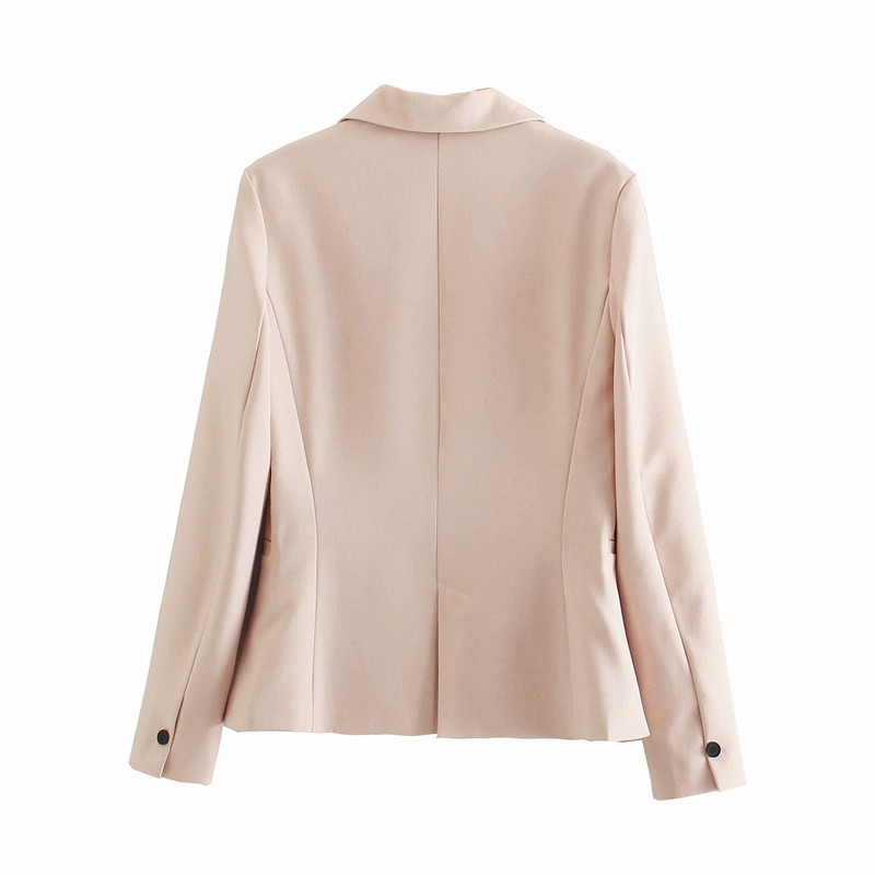 Γυναικείο κομψό καμηλό ίσιο σακάκι κοστούμι 2021 Spring Chic Γυναικείο ψηλόμεσο παντελόνι μολύβι Κοστούμια Laides Στερεά σετ ασορτί