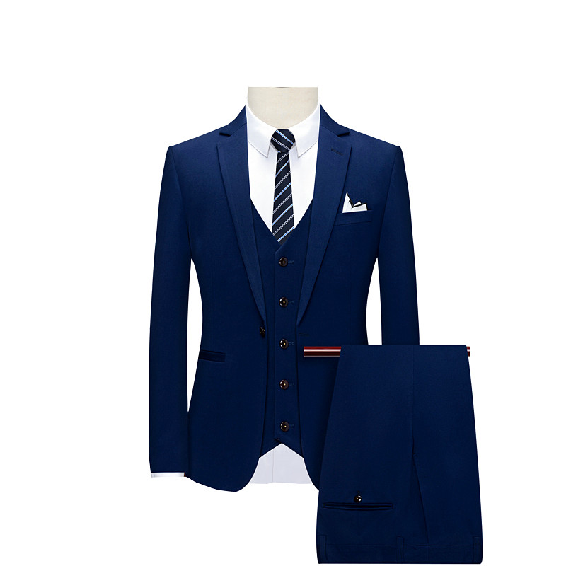 Szürke hivatalos öltöny három részes férfi divat karcsú férfi ruha kabát és mellény nadrág üzleti iroda Terno Masculino piros fekete