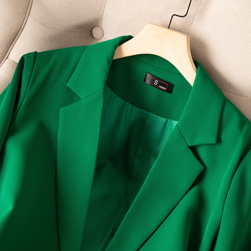 2022-es koreai őszi formális női khaki blézer női öltönyök szettekkel Munkaruházat Irodai egyenruha téli alkalmi nadrág dzseki