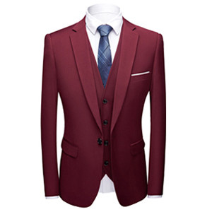 Legújabb kabát, nadrág minták, 2018 divat férfi alkalmi üzleti öltöny 3 részes szett /Férfi öltönyök blézerek nadrágok nadrágok mellény