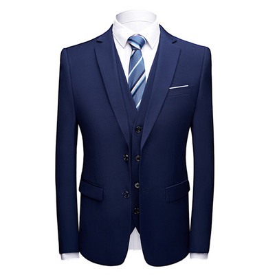 Legújabb kabát, nadrág minták, 2018 divat férfi alkalmi üzleti öltöny 3 részes szett /Férfi öltönyök blézerek nadrágok nadrágok mellény