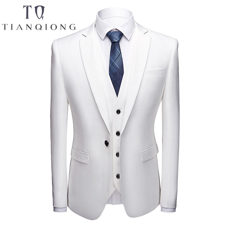 Legújabb kabát, nadrág minták, 2018 divat férfi alkalmi üzleti öltöny 3 részes szett /Férfi öltönyök blézerek nadrágok nadrágok mellény