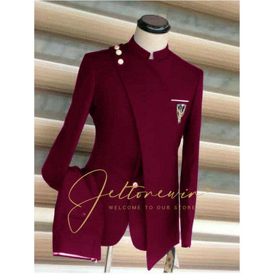 Férfi öltönyök Formális üzleti esküvői öltönyök férfiaknak Blézer vőlegény szmoking Slim Fit jelmez Homme Mariage esküvői öltöny férfiaknak