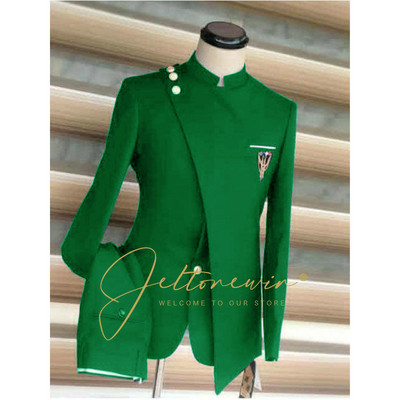 Férfi öltönyök Formális üzleti esküvői öltönyök férfiaknak Blézer vőlegény szmoking Slim Fit jelmez Homme Mariage esküvői öltöny férfiaknak