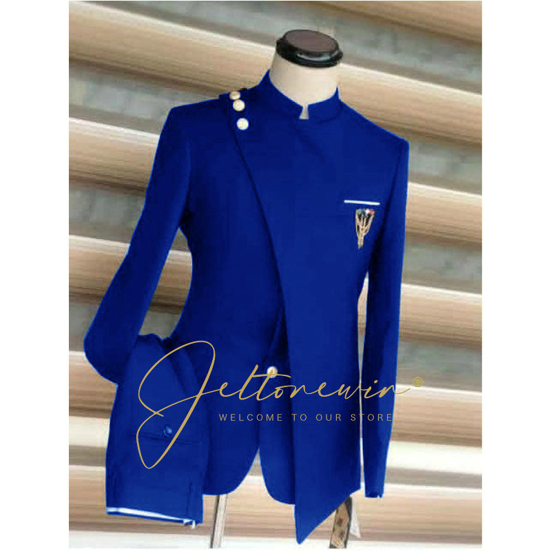 Férfi öltönyök Formális üzleti esküvői öltönyök férfiaknak Blézer vőlegény szmoking Slim Fit jelmez Homme Mariage esküvői öltöny férfiaknak