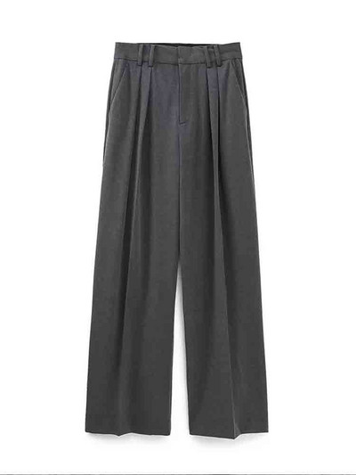 KLKXMYT TRAF női 2 részes blézer nadrág szettek 2023 új divatos irodai öltöny, egyenes nadrág, alkalmi kétrészes szett női ruhák