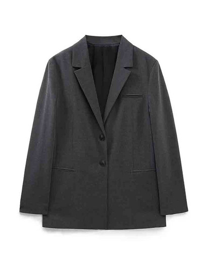 KLKXMYT TRAF női 2 részes blézer nadrág szettek 2023 új divatos irodai öltöny, egyenes nadrág, alkalmi kétrészes szett női ruhák