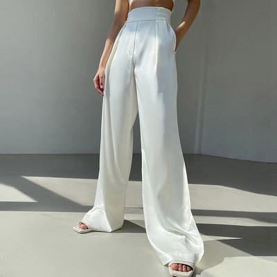 GACVGA szatén női dzseki blézer és nadrág öltönyök utcai női kétrészes szett 2021 őszi téli irodai elegáns öltöny kabát