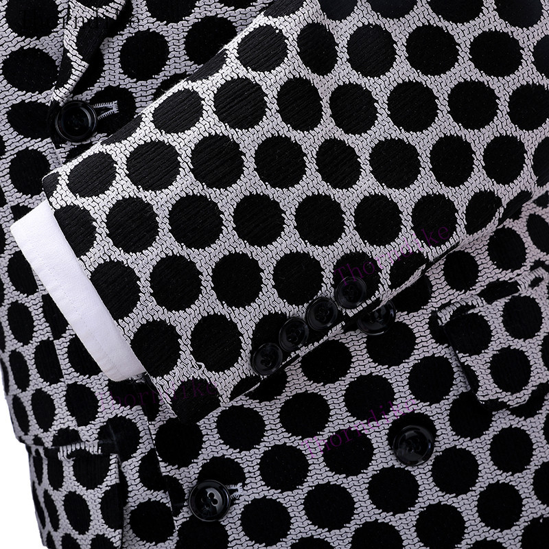 Thorndike 2020 új divatos parti jelmezek férfi esküvői kabát énekes 3 részes öltöny blézer Hombre férfi estélyi férfi