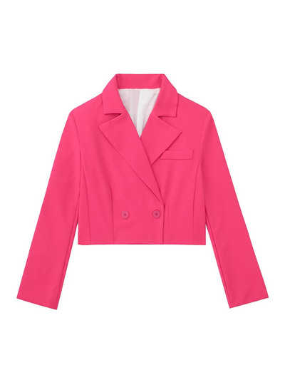 TRAF női divatos vágott blézerkabát és magas derekú oldalzsebek, hajtogatott egyenes nadrágok női kétrészes szettek Mujer