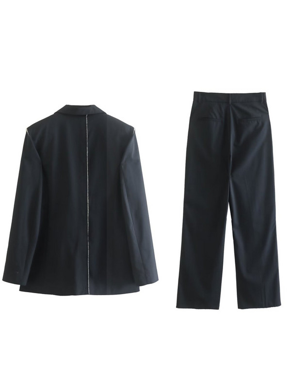 Kumsvag alkalmi nadrágkosztümök 2 darabos szettek 2022 őszi női bő blézerek kabátok és nadrágok női elegáns OL öltöny ruházat